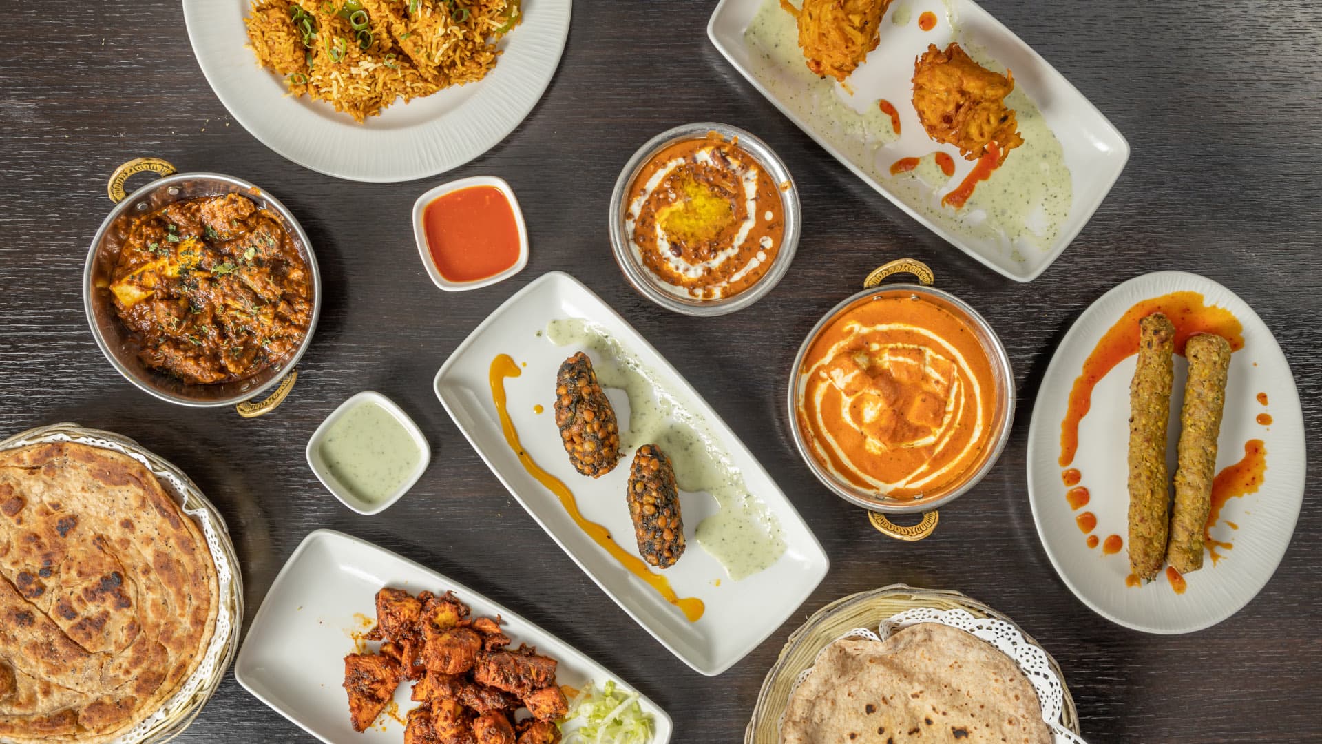 Dishes at Aromas